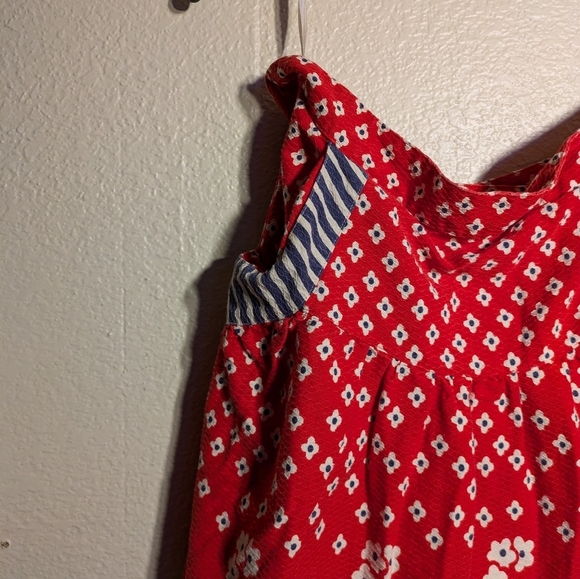 Red Floral Women's skirt with pockets pre-owned size 15 inch waist - Picture 4 of 11